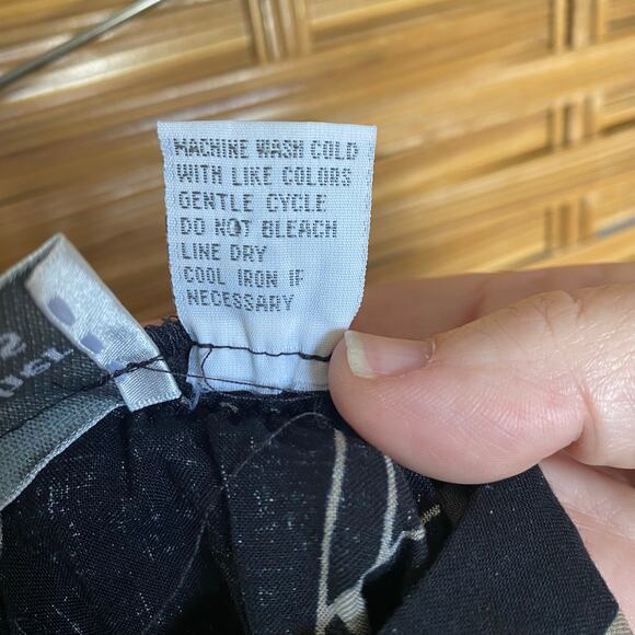 Vintage 90s Christopher & Banks Coffee Print Skirt Black 1998 Small - Picture 10 of 10